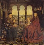Jan Van Eyck Madonna of chancellor Rolin USA oil painting artist